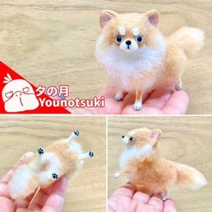 もふもふ 羊毛フェルト 犬 チワワちゃん いちごちゃん (о´∀`о) 骨格もずっしりむちむちチワワちゃん